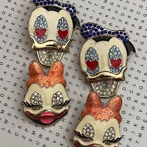 Charming Enamel Duck Earrings